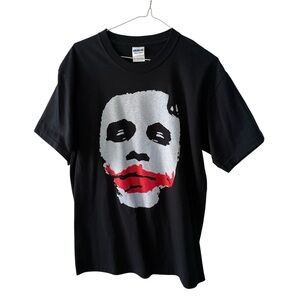 The Dark Knight Joker Vintage T Shirt Black DC Comics Edgy Streetwear